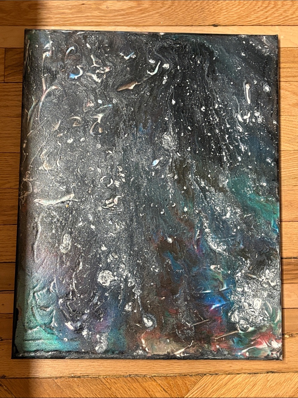 16 x 20 acrylic and metallic drip print on archival canvas by Armand Rappaport
